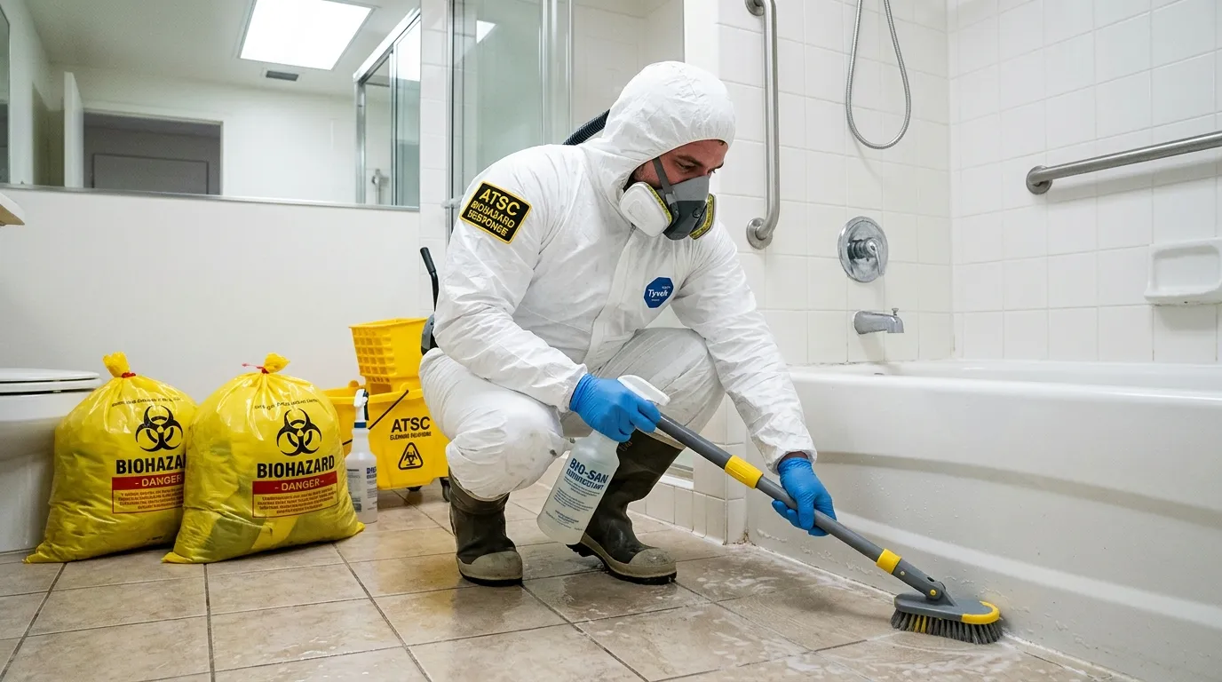 Decontamination equipment deployed for Blood Cleanup in Hutchins